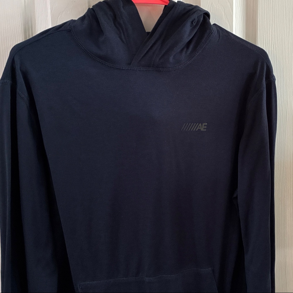 American Eagle Outfitters Men's Dark Blue Hoodie
